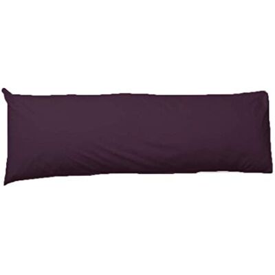 R&Z Long Bolster Pillow Case 100% Polycotton Blend PREGNANCY Maternity Orthopaedic Support Pillowcase (Plum/Aubergine, 5Ft) R&Z Long Bolster Pillow Case 100% Polycotton Blend PREGNANCY Maternity Orthopaedic Support Pillowcase (Plum/Aubergine, 5Ft)