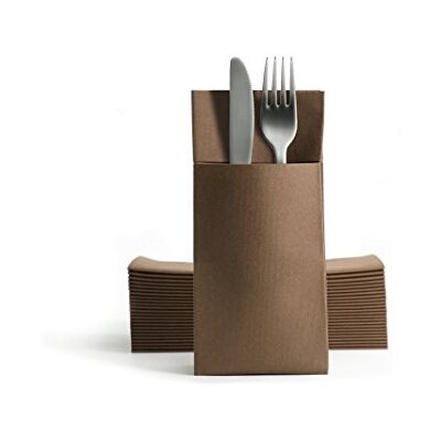 Alvotex Airlaid Cutlery Napkins 39 x 40 cm 50/1 Brown (671) Alvotex Airlaid Cutlery Napkins 39 x 40 cm 50/1 Brown (671)