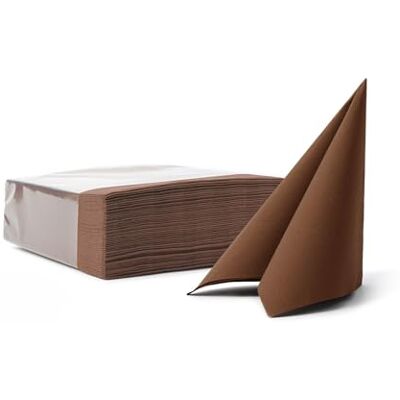 VelaHub Soft Point 50 Disposable Napkin 38 x 38 cm 1/4 Fold Brown VelaHub Soft Point 50 Disposable Napkin 38 x 38 cm 1/4 Fold Brown
