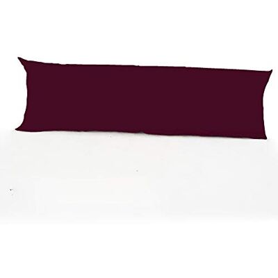 clicktostyle Easy Care Bolster King 5ft (152 cm x 50 cm) (60"x19") Long Polycotton Pillow Case Only 20 Colours Available (Wine) clicktostyle Easy Care Bolster King 5ft (152 cm x 50 cm) (60"x19") Long Polycotton Pillow Case Only 20 Colours Available (Wine)