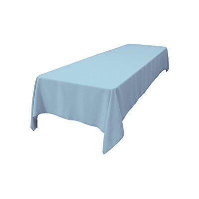 LA Linen Polyester Poplin Washable Rectangular Tablecloth, Stain and Wrinkle Resistant Table Cover 60x108, Fabric Table Cloth for Dinning, Kitchen, Party, Holiday 60 by 108-Inch, Blue Light LA Linen Polyester Poplin Washable Rectangular Tablecloth, Stain and Wrinkle Resistant Table Cover 60x108, Fabric Table Cloth for Dinning, Kitchen, Party, Holiday 60 by 108-Inch, Blue Light