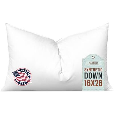 Pillowflex Synthetic Down Pillow Inserts For Shams Aka Faux/Alternative 40cm x 65cm (16 Inch By 26 Inch) Pillowflex Synthetic Down Pillow Inserts For Shams Aka Faux/Alternative 40cm x 65cm (16 Inch By 26 Inch)