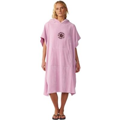 Rip Curl Women's Icon Hooded Towel Mauve Pink Surf Poncho Rip Curl Women's Icon Hooded Towel Mauve Pink Surf Poncho