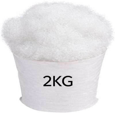 Cloudmere Hollow Fibre Stuffing/Filling/Fill Toys, Pillows, Cushion Covers,Polyester Filling, Craft High Grade Hollowfibre Filling (2KG) Cloudmere Hollow Fibre Stuffing/Filling/Fill Toys, Pillows, Cushion Covers,Polyester Filling, Craft High Grade Hollowfibre Filling (2KG)