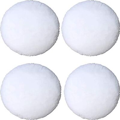 Iyan Linens Ltd Luxury Hollowfibre Filled Cushion Pad Insert/Filler (Round 16") Pack of 4- Cushion Stuffer Inserts – Hollowfibre Standard Fillers Plump Cushion for Sofa,Beds,Chairs,Outdoor Iyan Linens Ltd Luxury Hollowfibre Filled Cushion Pad Insert/Filler (Round 16") Pack of 4- Cushion Stuffer Inserts – Hollowfibre Standard Fillers Plump Cushion for Sofa,Beds,Chairs,Outdoor