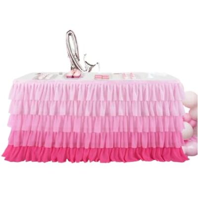 EKalgretrA Tulle Table Skirt Tutu Tablecloth Tableware For Party Decorations Banquet Wedding Home Party Table Supplies(Color 1,6FT 77x183cm) EKalgretrA Tulle Table Skirt Tutu Tablecloth Tableware For Party Decorations Banquet Wedding Home Party Table Supplies(Color 1,6FT 77x183cm)