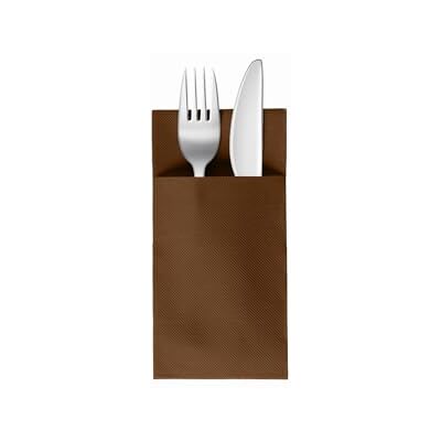 VelaHub Soft Point 50 Cutlery Napkins, High-Quality Disposable Napkins, 39 x 38 cm, Brown VelaHub Soft Point 50 Cutlery Napkins, High-Quality Disposable Napkins, 39 x 38 cm, Brown