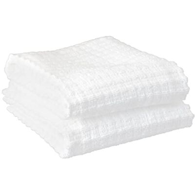 Ritz Kitchen Towels, Cotton, White, Solid, 2-Pack Ritz Kitchen Towels, Cotton, White, Solid, 2-Pack