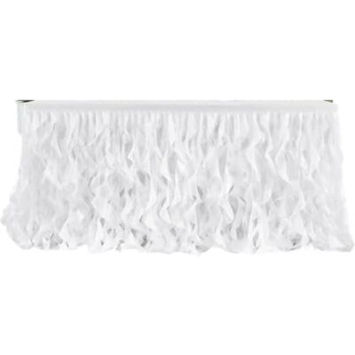 EKalgretrA 6ft Tutu Gauze Double Layered Table Skirts Dessert Tablecloth Wedding Party Decor Table Surround EKalgretrA 6ft Tutu Gauze Double Layered Table Skirts Dessert Tablecloth Wedding Party Decor Table Surround