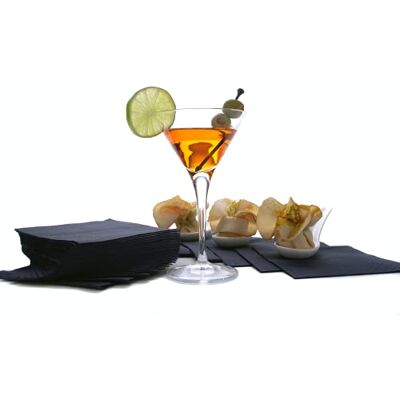 Perfectware 2ply Black Beverage Napkins. 500 Count 2Ply Cocktail Black Napkins. 5 x 5 Black Beverage Napkin. Perfectware 2ply Black Beverage Napkins. 500 Count 2Ply Cocktail Black Napkins. 5 x 5 Black Beverage Napkin.
