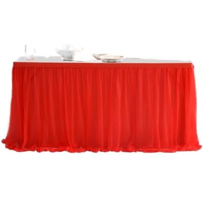 EKalgretrA Sweet Table Skirt Decoration Cloth Wedding Accessories Party Tulle Covers White Pink Purple Tablecloth Rectangular EKalgretrA Sweet Table Skirt Decoration Cloth Wedding Accessories Party Tulle Covers White Pink Purple Tablecloth Rectangular