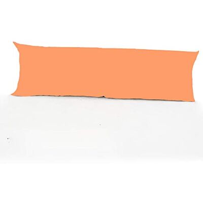 clicktostyle Easy Care Bolster King 5ft (152 cm x 50 cm) (60"x19") Long Polycotton Pillow Case Only 20 Colours Available (Peach) clicktostyle Easy Care Bolster King 5ft (152 cm x 50 cm) (60"x19") Long Polycotton Pillow Case Only 20 Colours Available (Peach)