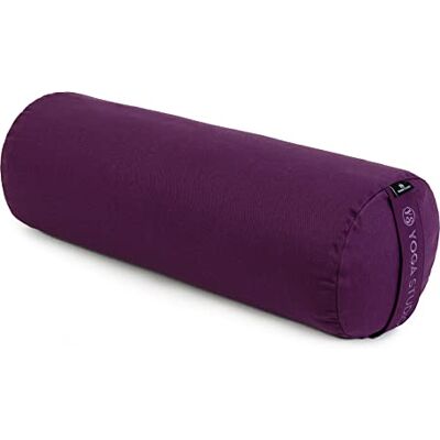 Yoga Studio Yoga Bolster Cushion EU Organic Buckwheat Hulls Filling (GOTS Certified) Removable Washable Organic Cotton Outer Cover Great for Yoga, Meditation (Lilac) Yoga Studio Yoga Bolster Cushion EU Organic Buckwheat Hulls Filling (GOTS Certified) Removable Washable Organic Cotton Outer Cover Great for Yoga, Meditation (Lilac)