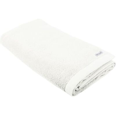 TOM TAILOR Sauna Towel, 80 x 200 cm, 100% Cotton/Terry Towel, with Two Hangers and Label with Logo, Colour Bath Towel White (Crisp White) TOM TAILOR Sauna Towel, 80 x 200 cm, 100% Cotton/Terry Towel, with Two Hangers and Label with Logo, Colour Bath Towel White (Crisp White)