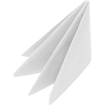 Swantex White Napkins 40cm 3ply Pack of 100 Disposable Napkins, Party Napkins, Paper Napkins Swantex White Napkins 40cm 3ply Pack of 100 Disposable Napkins, Party Napkins, Paper Napkins