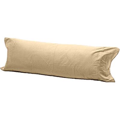 R&Z Long Bolster Pillow Case 100% Polycotton Blend PREGNANCY Maternity Orthopaedic Support Pillowcase (Latte, 5Ft) R&Z Long Bolster Pillow Case 100% Polycotton Blend PREGNANCY Maternity Orthopaedic Support Pillowcase (Latte, 5Ft)