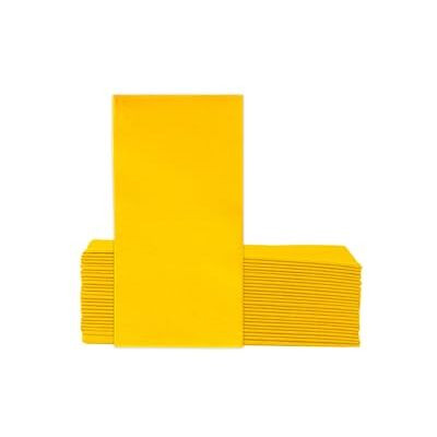 VelaHub Soft Point 50 Napkins, 1/8 Fold, High-Quality Disposable Napkins, 39 x 38 cm, Yellow VelaHub Soft Point 50 Napkins, 1/8 Fold, High-Quality Disposable Napkins, 39 x 38 cm, Yellow