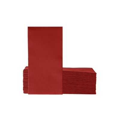 VelaHub Soft Point 50 Napkins, 1/8 Fold, High-Quality Disposable Napkins, 39 x 38 cm, Burgundy VelaHub Soft Point 50 Napkins, 1/8 Fold, High-Quality Disposable Napkins, 39 x 38 cm, Burgundy