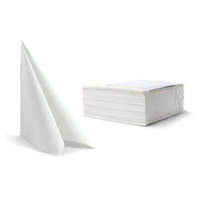 Alvotex Chic Airlaid 50 Napkins, Fabric-Like, Disposable Napkin, White, 40 x 40 cm Alvotex Chic Airlaid 50 Napkins, Fabric-Like, Disposable Napkin, White, 40 x 40 cm