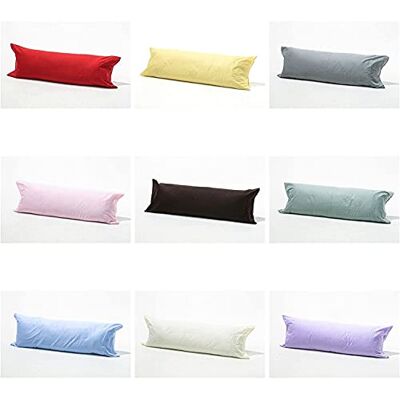 R&Z Long Bolster Pillow Case 100% Polycotton Blend PREGNANCY Maternity Orthopaedic Support Pillowcase (Assorted Colour, 5Ft) R&Z Long Bolster Pillow Case 100% Polycotton Blend PREGNANCY Maternity Orthopaedic Support Pillowcase (Assorted Colour, 5Ft)