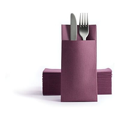 Alvotex Airlaid Cutlery Napkins 39 x 40 cm 50/1 PLUM (662) Alvotex Airlaid Cutlery Napkins 39 x 40 cm 50/1 PLUM (662)
