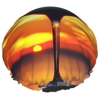 kkvhhyuo Large Waterproof Shower Cap with Adjustable Elastic Band Sunset Wine Glass Print Shower Cap Hair Cover For Women Spa Bathing Swimming Makeup Travel, One Size kkvhhyuo Large Waterproof Shower Cap with Adjustable Elastic Band Sunset Wine Glass Print Shower Cap Hair Cover For Women Spa Bathing Swimming Makeup Travel, One Size