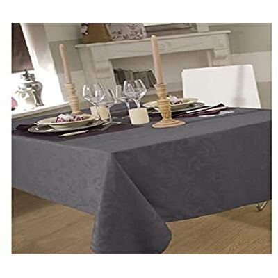 CALITEX - Ombra Damask - Dark Grey - Tablecloth CALITEX - Ombra Damask - Dark Grey - Tablecloth