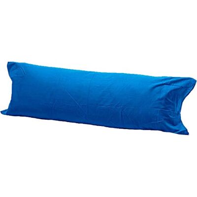 Comfy Nights Pollycotton Bolster Pillow Case Plain Dyed (5Ft (60 Inches), Mid Blue) Comfy Nights Pollycotton Bolster Pillow Case Plain Dyed (5Ft (60 Inches), Mid Blue)