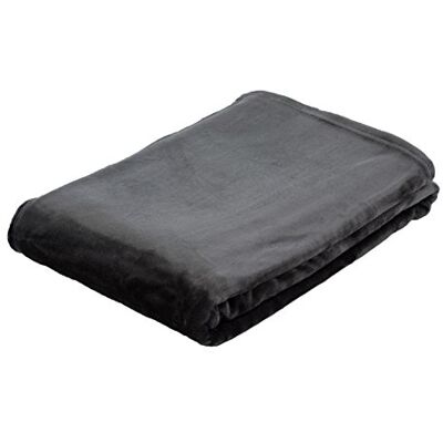 Gözze Memphis Blanket - Fleece, Microfiber, Anthracite Gözze Memphis Blanket - Fleece, Microfiber, Anthracite