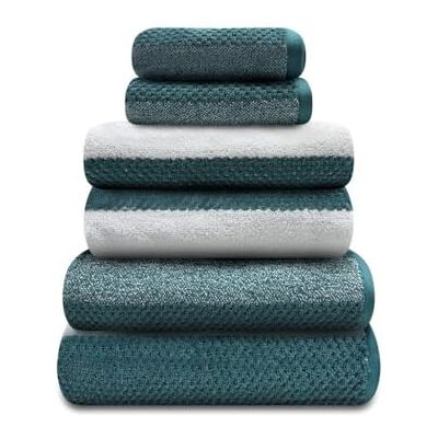 GC GAVENO CAVAILIA Large Bath Sheet Towels 2 Pack 100% Egyptian Cotton Bathroom Towel Set Highly Water Absorbent & Quick Dry Extra Large Bath Towel Easycare & Durable Teal GC GAVENO CAVAILIA Large Bath Sheet Towels 2 Pack 100% Egyptian Cotton Bathroom Towel Set Highly Water Absorbent & Quick Dry Extra Large Bath Towel Easycare & Durable Teal