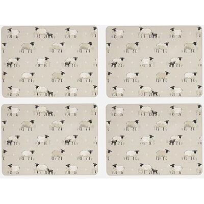 Cooksmart Pack of 4 Table Place Mats Place Mats For Table With British Designs Table Mats For All Types Of Kitchens Highland Sheep Cooksmart Pack of 4 Table Place Mats Place Mats For Table With British Designs Table Mats For All Types Of Kitchens Highland Sheep