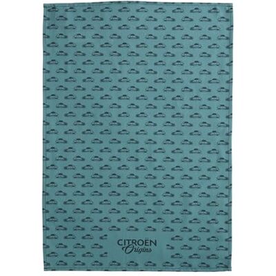 Coucke Printed Cotton Tea Towel, CITROËN Origins, 50 x 75 cm Coucke Printed Cotton Tea Towel, CITROËN Origins, 50 x 75 cm