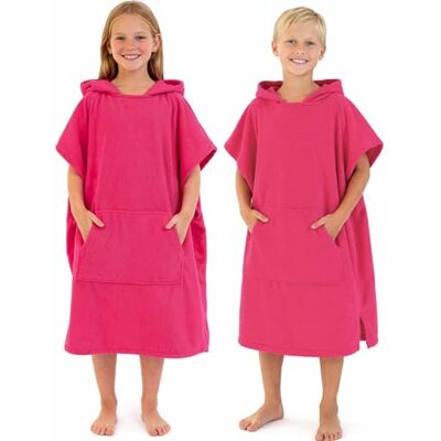 Adore Kids Microfibre Changing Robe Hooded Towel Poncho Soft Quick-Drying Cover-Up With A Large Hood And Kangaroo Pocket For Privacy After Swimming, Surfing Or Days At The Beach Adore Kids Microfibre Changing Robe Hooded Towel Poncho Soft Quick-Drying Cover-Up With A Large Hood And Kangaroo Pocket For Privacy After Swimming, Surfing Or Days At The Beach