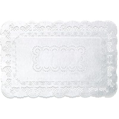Edenpack White Rectangular Paper Lace Doyleys Tray Papers Wedding Party Tableware Decoration Doilies Disposable Placemats (750, 12''x16'' White rectangular tray paper) Edenpack White Rectangular Paper Lace Doyleys Tray Papers Wedding Party Tableware Decoration Doilies Disposable Placemats (750, 12''x16'' White rectangular tray paper)
