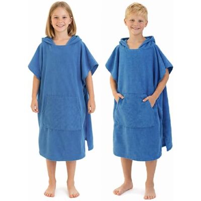 Adore Kids Microfibre Changing Robe Hooded Towel Poncho Soft Quick-Drying Cover-Up With A Large Hood And Kangaroo Pocket For Privacy After Swimming, Surfing Or Days At The Beach Adore Kids Microfibre Changing Robe Hooded Towel Poncho Soft Quick-Drying Cover-Up With A Large Hood And Kangaroo Pocket For Privacy After Swimming, Surfing Or Days At The Beach