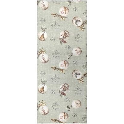HOME WOHNIDEEN Table Runner Decorative Fabric Printed Feliz Navids HOME WOHNIDEEN Table Runner Decorative Fabric Printed Feliz Navids