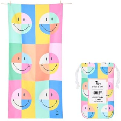 Dock & Bay Quick Dry Beach Towel Calm, Extra Large Sand-Resistant, Includes Travel Bag, Lightweight & Compact, 100% Recycled DryQ Fabric, Extra Large (200x90cm, 78x35") Dock & Bay Quick Dry Beach Towel Calm, Extra Large Sand-Resistant, Includes Travel Bag, Lightweight & Compact, 100% Recycled DryQ Fabric, Extra Large (200x90cm, 78x35")