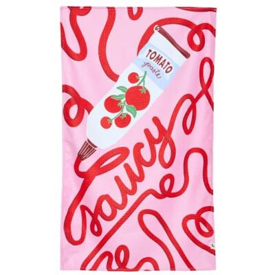 Dock & Bay Tea Towels Quick-Drying Dish Towels in Thick Waffle Fabric Medium Size 75x45cm, 29x17 Extra Saucy Dock & Bay Tea Towels Quick-Drying Dish Towels in Thick Waffle Fabric Medium Size 75x45cm, 29x17 Extra Saucy