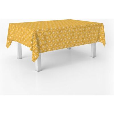 ECOMMERC3 Oilcloth Tablecloth Size 200 x 140 cm Stain Repellent Oilcloth Tablecloth Polygon-Mustard 100% Made in Spain Does Not Transfer Liquids ECOMMERC3 Oilcloth Tablecloth Size 200 x 140 cm Stain Repellent Oilcloth Tablecloth Polygon-Mustard 100% Made in Spain Does Not Transfer Liquids