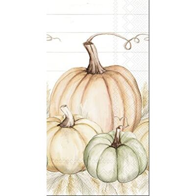 IHR Ideal Home Range Paper Napkins Pumpkin Trio 16 pc. 3-Ply Guest Towel 33 cm x 42 cm / 13 inch x 16.5 inch IHR Ideal Home Range Paper Napkins Pumpkin Trio 16 pc. 3-Ply Guest Towel 33 cm x 42 cm / 13 inch x 16.5 inch