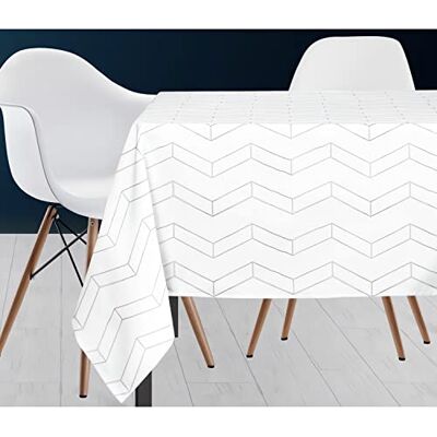 Soleil d'Ocre Nappe 180x180 cm SPACE White - Tablecloth Soleil d'Ocre Nappe 180x180 cm SPACE White - Tablecloth