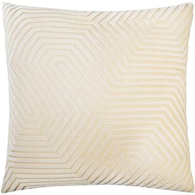 Paoletti Evoke Velvet Cushion Cover – Luxurious Chevron Pattern Decorative Square Cushion Case (Ivory 55x55cm) Paoletti Evoke Velvet Cushion Cover – Luxurious Chevron Pattern Decorative Square Cushion Case (Ivory 55x55cm)