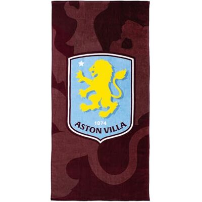 The Gift Scholars Aston Villa Beach Towel – Official Licensed 100% Cotton – Large 140 x 70 cm (55 x 28 in) – Perfect for Pool The Gift Scholars Aston Villa Beach Towel – Official Licensed 100% Cotton – Large 140 x 70 cm (55 x 28 in) – Perfect for Pool