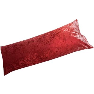 Lancashire Textiles Bolster Pillow Case Luxury Soft Comfort Polyester Casing, Envelope Closing Red, Single Single (3ft) W90cm x 48cm Lancashire Textiles Bolster Pillow Case Luxury Soft Comfort Polyester Casing, Envelope Closing Red, Single Single (3ft) W90cm x 48cm