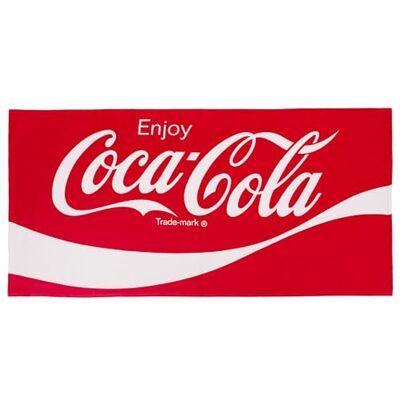 The Gift Scholars Officially Licensed Coca-Cola Classic Red Logo Beach Towel, 140 x 70 cm, Large, Signature Coke Design, Holiday Pool The Gift Scholars Officially Licensed Coca-Cola Classic Red Logo Beach Towel, 140 x 70 cm, Large, Signature Coke Design, Holiday Pool