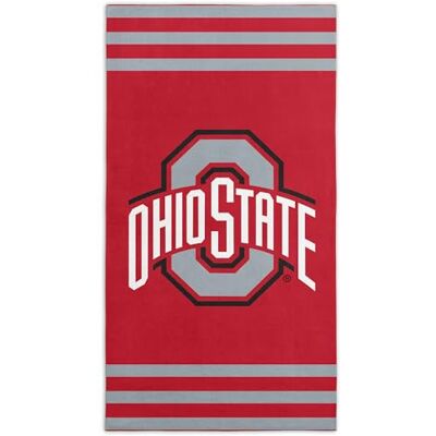 Northwest The Company NCAA Collegiate Striped Beach Towel 30" x 60" (Ohio State Buckeyes) Northwest The Company NCAA Collegiate Striped Beach Towel 30" x 60" (Ohio State Buckeyes)