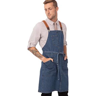 Chef Works Unisex's ABS01MDB0 Work Utility Apron, Medium Blue W/Rust/Clay Suspenders, One Size Chef Works Unisex's ABS01MDB0 Work Utility Apron, Medium Blue W/Rust/Clay Suspenders, One Size