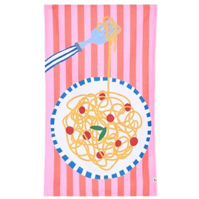 Dock & Bay Tea Towels Quick-Drying Dish Towels in Thick Waffle Fabric Medium Size 75x45cm, 29x17 Spaghetti No Regretti Dock & Bay Tea Towels Quick-Drying Dish Towels in Thick Waffle Fabric Medium Size 75x45cm, 29x17 Spaghetti No Regretti