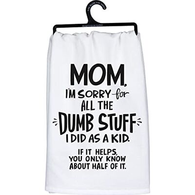 Primitives by Kathy Mom, I'm Sorry for All The Dumb Stuff I Did As A Kid. If It Helps, You Only Know About Half of It. Decorative Kitchen Towel Primitives by Kathy Mom, I'm Sorry for All The Dumb Stuff I Did As A Kid. If It Helps, You Only Know About Half of It. Decorative Kitchen Towel
