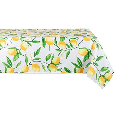 DII Lemon Bliss Outdoor Tabletop, Collection Stain Resistant & Waterproof, Tablecloth, 60x84 DII Lemon Bliss Outdoor Tabletop, Collection Stain Resistant & Waterproof, Tablecloth, 60x84